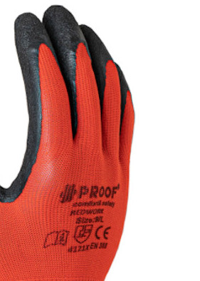 PRACOVNÉ RUKAVICE OCHRANNÉ LATEXOVÉ RUKAVICE SILNÝ DÔKAZ REDWORK Veľkosť 9 1 PÁR