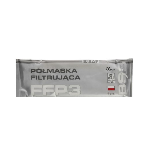 Filtračná maska FFP3 BS3 Bisaf - 1 ks.