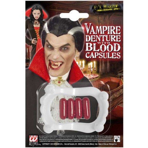 sada kapsúl UMELEJ KRVI VAMPIRE JAWS zuby