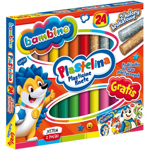 BAMBINO PLASTICINE 24 FARIEB + PODLOŽKA ZDARMA