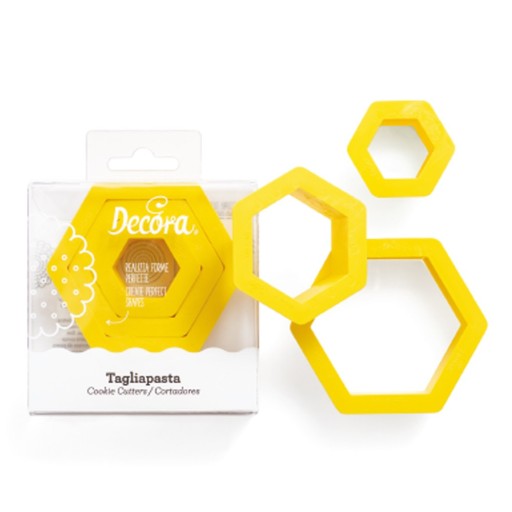 Formičky Decora 3 ks Hexagon Hexagon