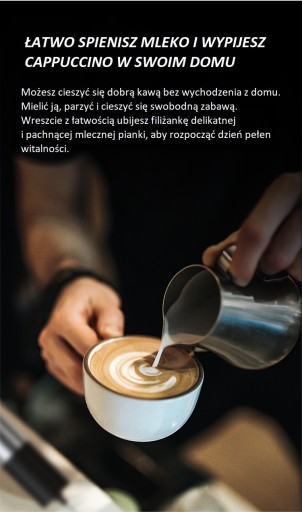 Moderný napeňovač mlieka