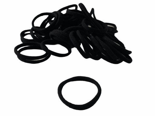 Gumy SET Gumy na vlasy SPRINGS BLACK UNIVERSAL 2 ks