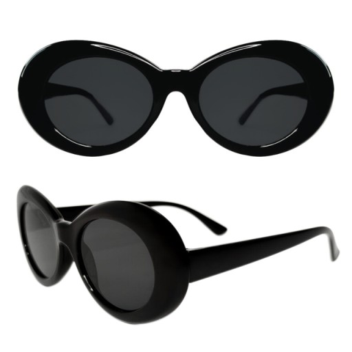 BLACK OVAL RETRO vintage slnečné okuliare Kurt Cobain