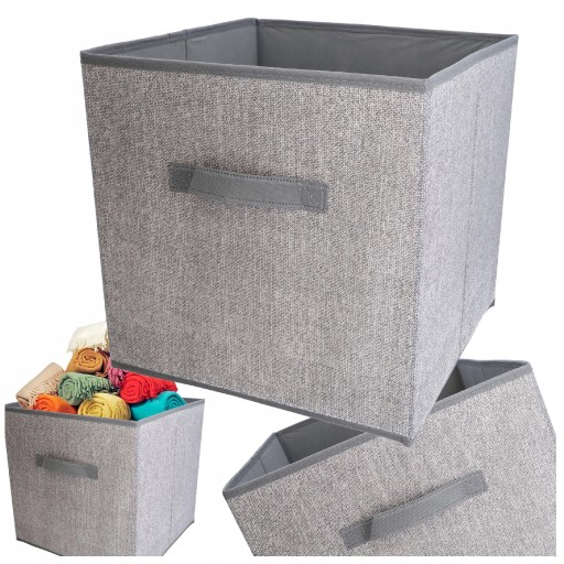 ORGANIZÁTOR ŠATNÍKA textilný box 31x31x31cm na nohavice, mikiny, s rúčkou