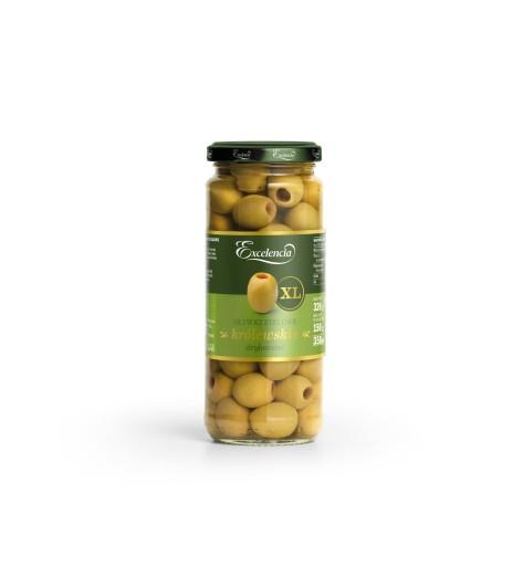 Kôstkové kráľovské zelené olivy 320 g