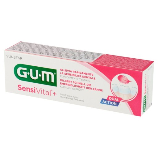 GUM SensiVital+ DUAL ACTION citlivá zubná pasta 75 ml