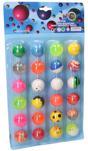 SADA GUMOVÝCH GULIČIEK 24 ks 2765