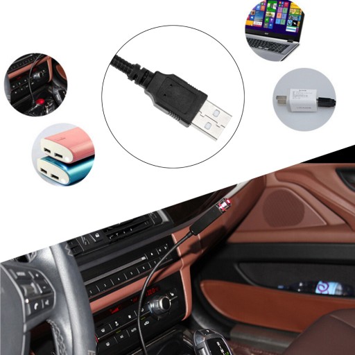 AUTOPROJEKTOR INTERIÉR AUTA USB LASER DARČEK PRE OVLÁDAČ LED LED