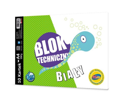 TECHNICKÝ BLOK A4 10K BIELE PASTELLO 150g WZ2
