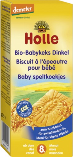 Holle Špaldové ovocné koláčiky pre deti 8m 150g