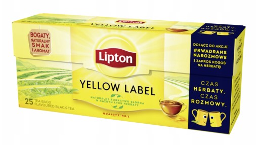 LIPTON Yellow Label kávovar na čierny čaj 25x2g