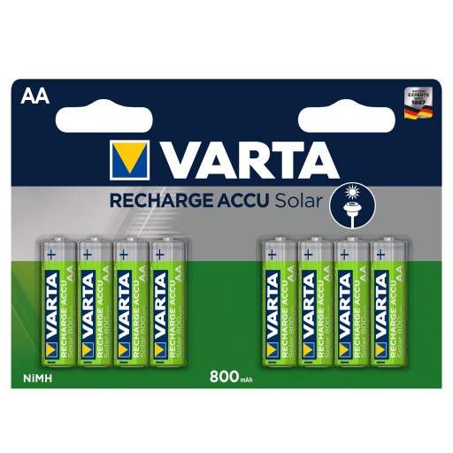 2x AA R6 800mAh NiMH 1,2V batéria Varta Solar
