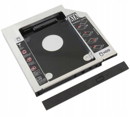 VRECKOVÝ KRÚZOK PRE PRÍDAVNÝ PEVNÝ DISK HDD SSD 2,5'' SATA 9,5MM AK184B