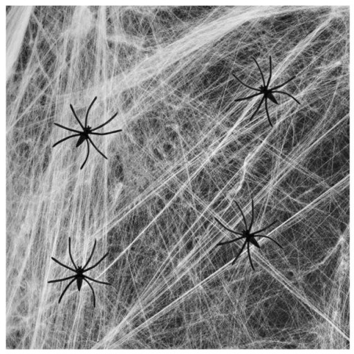SPIDER WEB XL biela dekorácia PRE HALLOWEENSKÉ pavúky