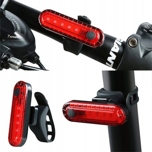 LED BIKE SVETLO PREDNÉ ZADNÉ USB SÚPRAVA NA BICYKEL
