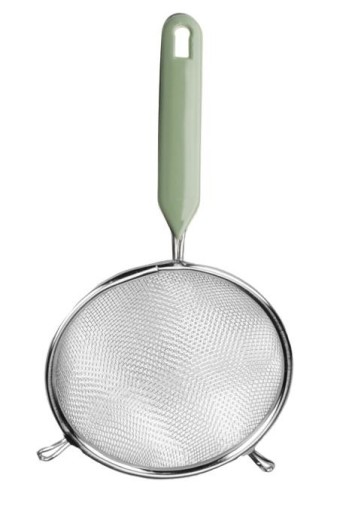 Nerezové kuchynské sitko, kov, 10 cm, šedá