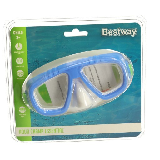 BESTWAY 22011 Plavecká maska a potápačské okuliare modré 3+
