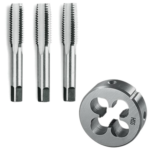 SADA ZÁSOBNÍKA + RUČNÉ ZÁVITNÍKY M4 4x0,7mm