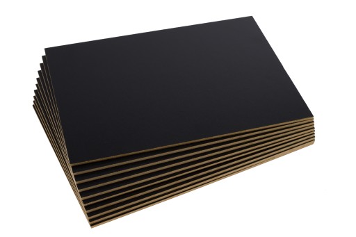 10x HDF Black - 3mm - A5 210x148mm - rezanie laserom
