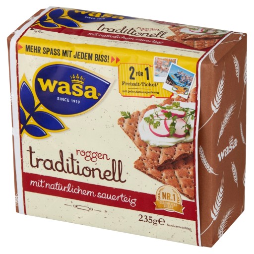WASA KYSNUTÝ RAŽNÝ CHLIEB 235G