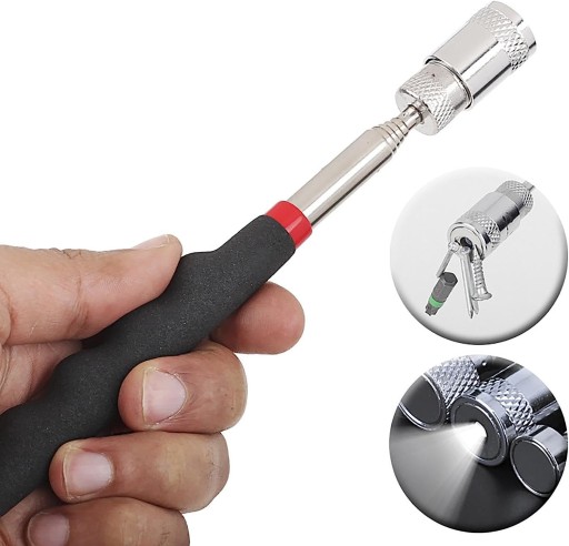 MAGNETICKÝ UCHOVÁVAČ LED TELESKOPICKÝ MAGNET 80CM