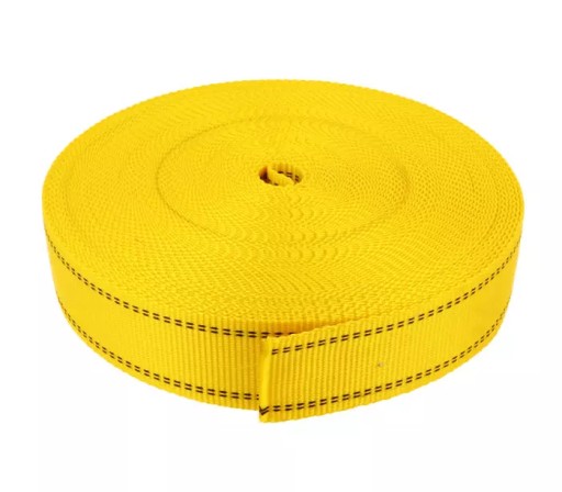 Polyesterová páska 45 mm žltý bezpečnostný postroj