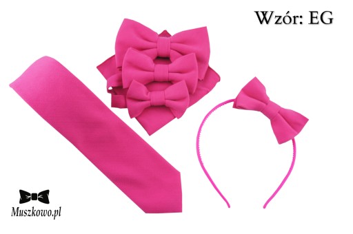 Fuchsiová BOWBAND, hladká, matná, elegantná