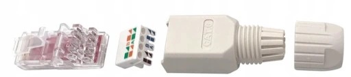 Zástrčka RJ45 Konektor RJ-45 Cat 6 RJ zadarmo pre UTP LAN kábel Twisted RJ