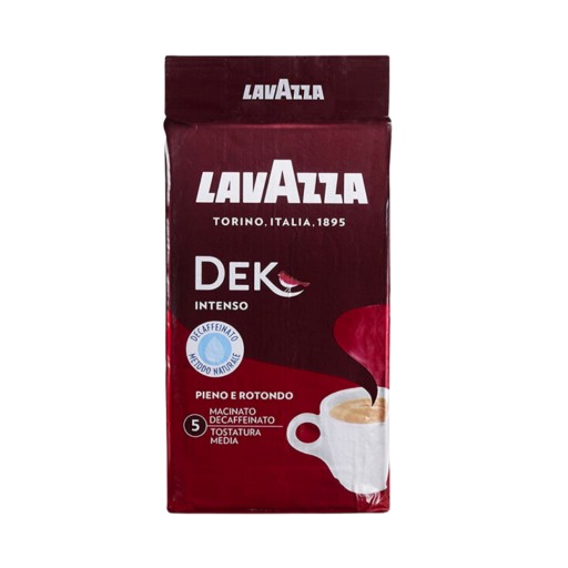 Lavazza Dek Intenso mletá káva bez kofeínu 250g