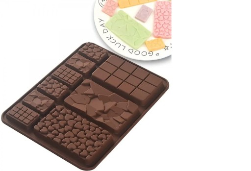 Silikónová forma na čokoládové tyčinky MIX