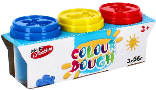 FAREBNÁ TORTA PRE DETI SET 3 FARIEB v tubách MEGA CREATIVE