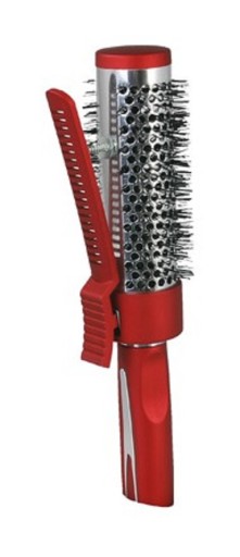 Okrúhla prelamovaná kefa na úpravu vlasov 34/48 mm séria REED RED