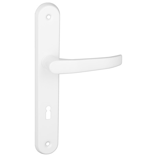 Kľučka dverí dlhý tanier LENOX 72 Key White