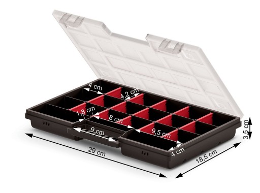 ORGANIZÁTOR NA NÁRADIE krabica box PREHRADKY