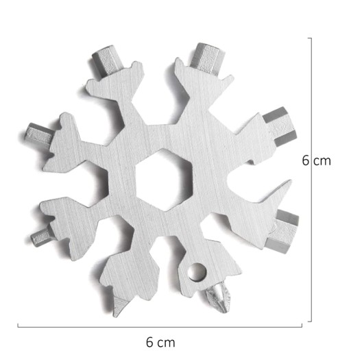 MULTIFUNKČNÝ KĽÚČ SNEHOVÁ VLOČKA MULTITOOL SNOW 18V1