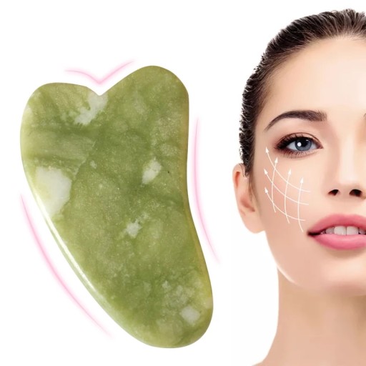 ROLEČOVÝ JADE VALEC PRE GUA SHA MASÁŽNU TAŠŤ