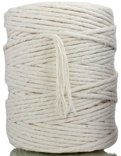 Krútená bavlna MACRAME STRUNKA 3MM 100M NATURAL
