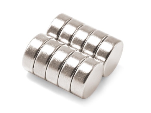 SILNÝ VALEC NEODYMIOVÝ MAGNET 8x3 10 KS