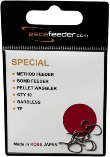 ESCA FEEDER ŠPECIÁLNE háčiky bez protihrotu pre METHOD FEEDER veľkosť 12
