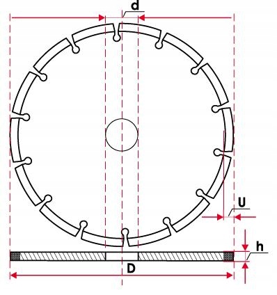 DIAMANTOVÝ DISK 125 mm x 22,2 mm FT SEGMENT