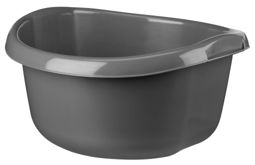 PLASTOVÁ MISKA NA PRÁDLO 20L, okrúhla MISKA S RÚČKAMI, 46 CM