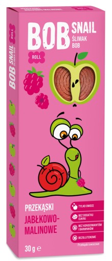 BOB SLIMÁK Jablko a malina ovocný snack 30g