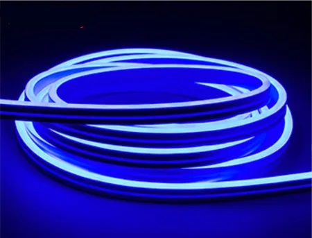 NEON Mono 12V LED pásik na metre 5/12mm MODRÁ