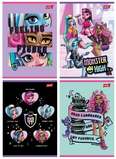 Zápisník A5 32k, dvojfarebný rad Monster High