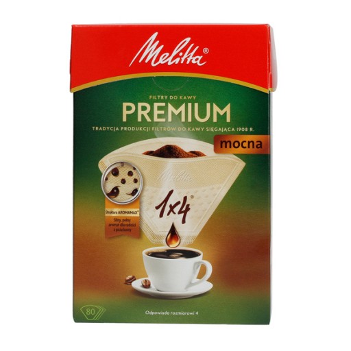 MELITTA PAPIEROVÉ KÁVOVÉ FILTRE 1X4 PREMIUM 80 KS