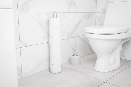ZÁSOBNÍK NA TOALETNÝ PAPIER WC kovový stojan na papier strieborný 6 roliek