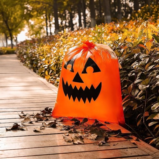 LISTOVÉ TAŠKY Tekvice HALLOWEENSKÉ DEKORÁCIE 3 ks