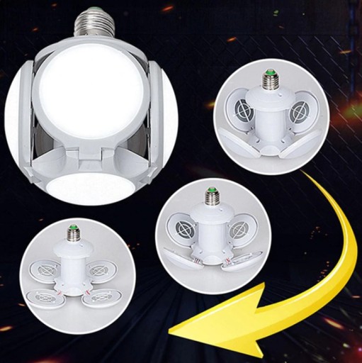 28W LED žiarovka ako futbalový luster UFO