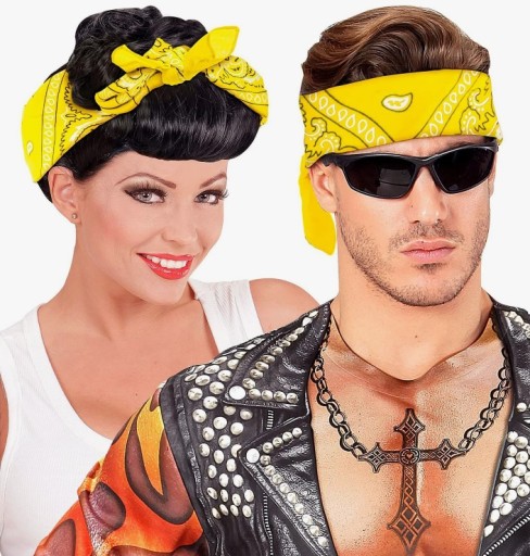 bandana BANDAM šatka školská tmavožltá